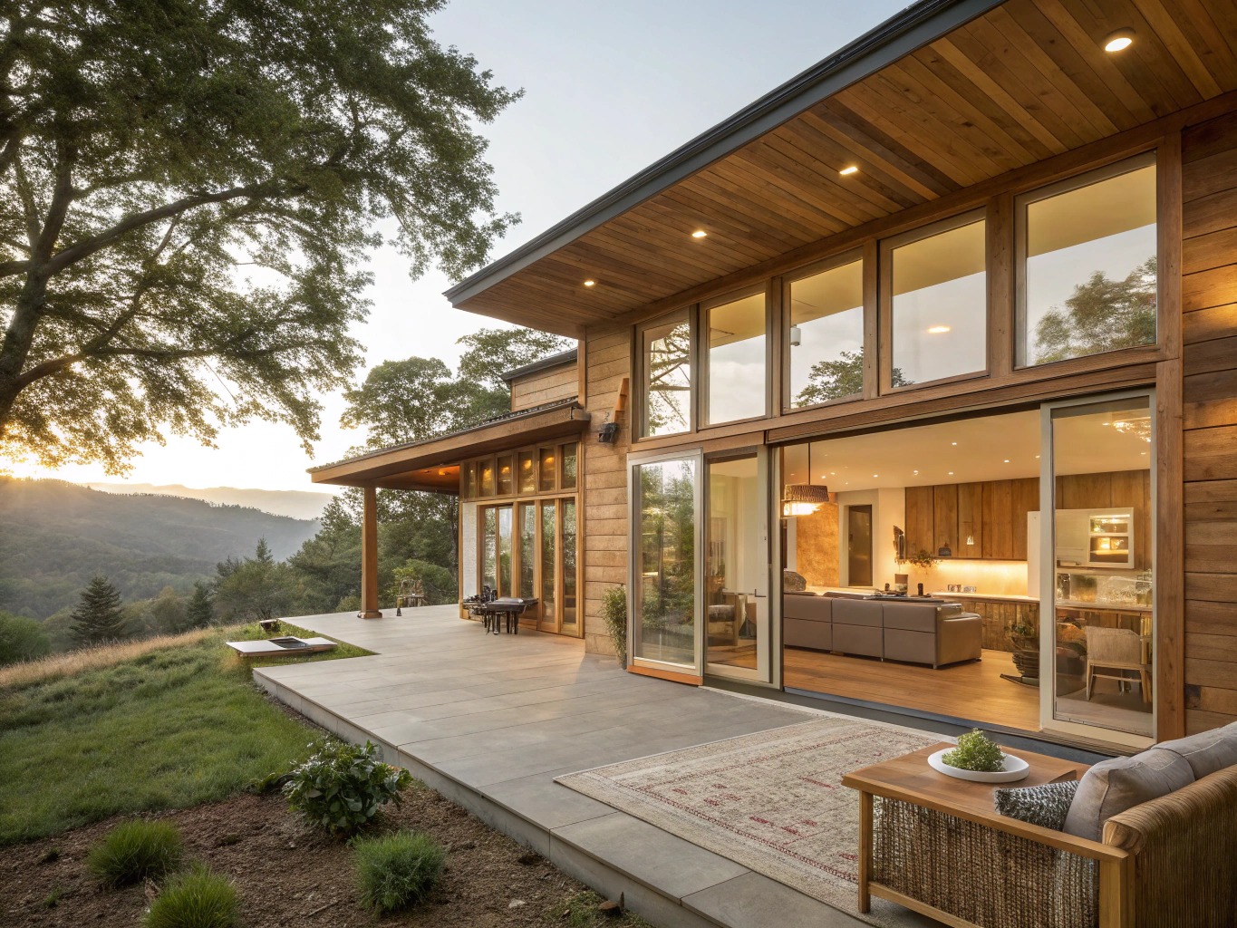 Illustrative example: Finished interior of a custom ground-level in-law suite addition